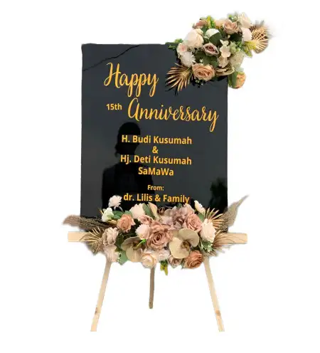 Papan Bunga Akrilik Basin