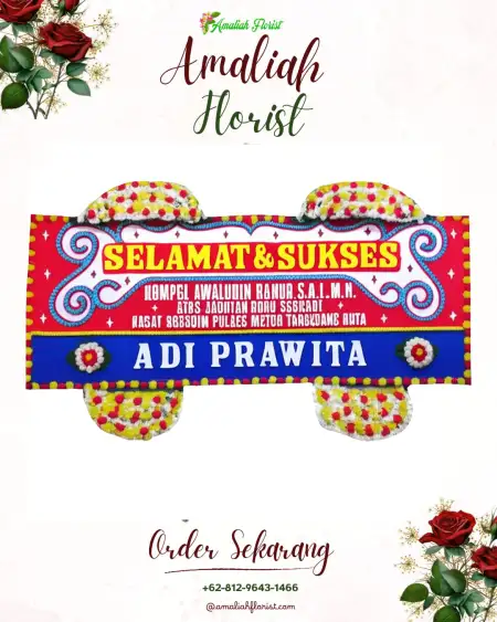 Papan Bunga Ucapan Selamat Basin